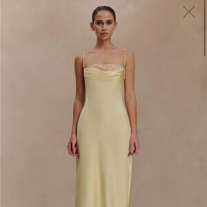 Meshki Light Yellow Maxi Dress
